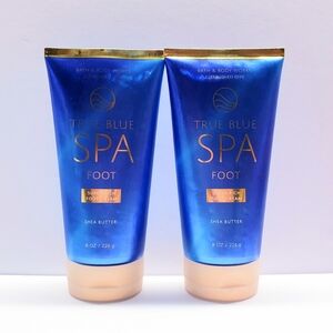 Bath & Body Works True Blue Spa Super Rich FOOT CREAM, 8 Oz (2 pcs)